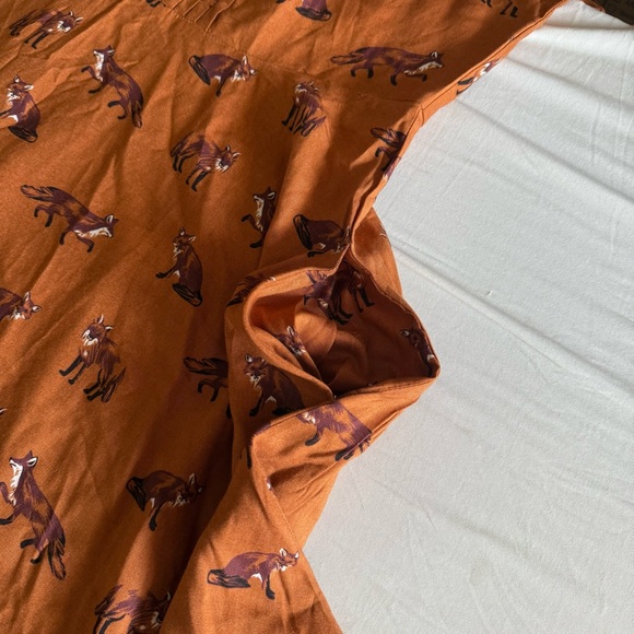 Hell Bunny Retro Dress Size 3XL Vixey Fox Print Pinup Rockabilly Hipster 1940s - Picture 6 of 16